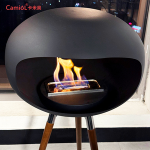 Cheminée à trépied au gaz/essence, ajoutant un style distinctif à la chaleur et à l'ambiance créées par le feu - Product Image 4