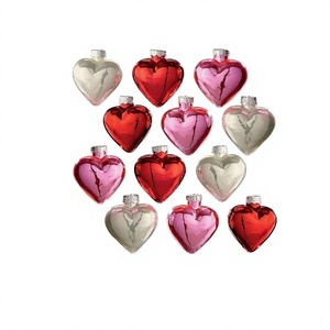 Hot Selling Shiny <b>Glass</b> Hearts Blown <b>Glass</b> Valentines Day Ornaments Handcrafted Hanging <b>Tree</b> Decorations - Product Image 1