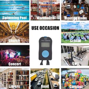 2025 2 PCS Deportes y entretenimiento Contador de conteo digital con cordón Manual Agregar y restar Clicker - Product Image 5