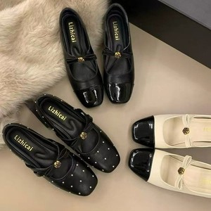 Zapatillas de Ballet con Lazo Estilo Francés, Primavera 2026, Nuevo Modelo, Inspiradas en las Hadas, Zapatos Mary Jane a la Moda - Product Image 1