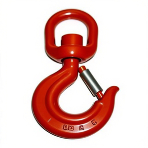 Crochet pivotant en acier allié de qualité 80, peint, certifié CE, accessoire d'ancrage et de levage - Product Image 2