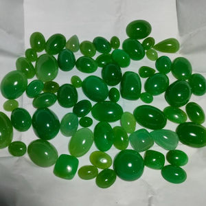 หินคริโซเพรสธรรมชาติเกรดสูงอัญมณีเจียระไนแบบหลวมสีเขียวอ่อนบำบัดอัญมณีขัดเงารูปร่างต่างๆ - Product Image 1