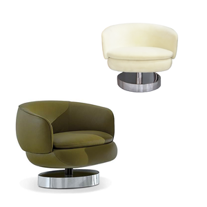 Chaise pivotante semi-finie italienne partie <span class=keywords><strong>mousse</strong></span> moulée haute densité avec base en métal - Product Image 1