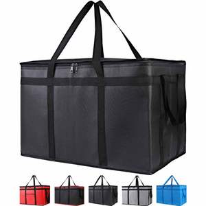 New square 79l Portable Big Pizza Hot Delivery Bags Thickening Food Delivery Motorcycle Aluminum Foil Ice Cream <b>Cooler</b> <b>Box</b> - Product Image 6