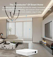 Tuya Matter Thread & ZigBee Smart Gateway Smart Home Hub Universal Gateway Mendukung HomeKit Google Assistant Alexa SmartThings