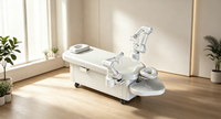 Robot de massage à 2 bras avec IA, table et manette de contrôle, capable de massage automatique multi-zones pour centres de spa et hôtels haut de gamme