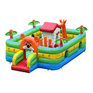 Tropical Rush Jungle Inflable Bouncer Tobogán de agua de aire Salto Castillo hinchable <span class=keywords><strong>Luna</strong></span> Gran Casa de rebote Combo con piscina - Product Image 1