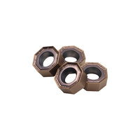 Plaquettes de fraisage en carbure de tungstène ACME ONMU050505 à alimentation rapide, pour usinage intensif, revêtement PVD, compatibles OEM, pour tour CNC