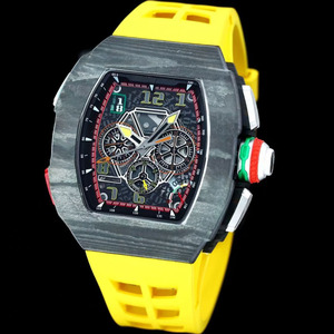 Montre-bracelet multifonctionnelle pour homme, style sport haut de gamme, chronographe TPT, aiguilles lumineuses, réservoir de marche à l'heure en fibre de carbone TPT. - Product Image 1