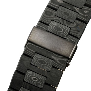 Montre-bracelet automatique de luxe pour homme, cadran vert forêt, en fibre de carbone, avec date, mouvement antichoc et étanche - Product Image 5