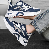 Chaussures de sport décontractées respirantes à lacets pour hommes, antidérapantes, de créateur, vente en gros directe usine