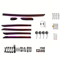 Kit d'éclairage d'ambiance dynamique 18 lumières 12V 10W multicolore pour Audi A3 - Accessoires de mise à niveau de l'atmosphère automobile