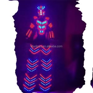 Disfraz <span class=keywords><strong>de</strong></span> Robot Kryoman con Luces LED para Eventos, Bodas, Cumpleaños, Espectáculos, MOQ 1 Pieza - Product Image 4
