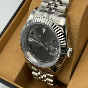Men's Modified Roman Dial Automatic <b>Mechanical</b> <b>Watch</b> with Sapphire Crystal Glass and Waterproof Wristwatch Japan NH35 Movement - Product Image 3