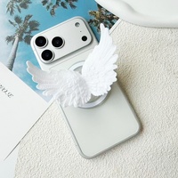 Support de téléphone magnétique, design ailes d'ange, support de bureau 3D, accessoires de téléphone en gros, compatible avec iPhone 18 Pro Max