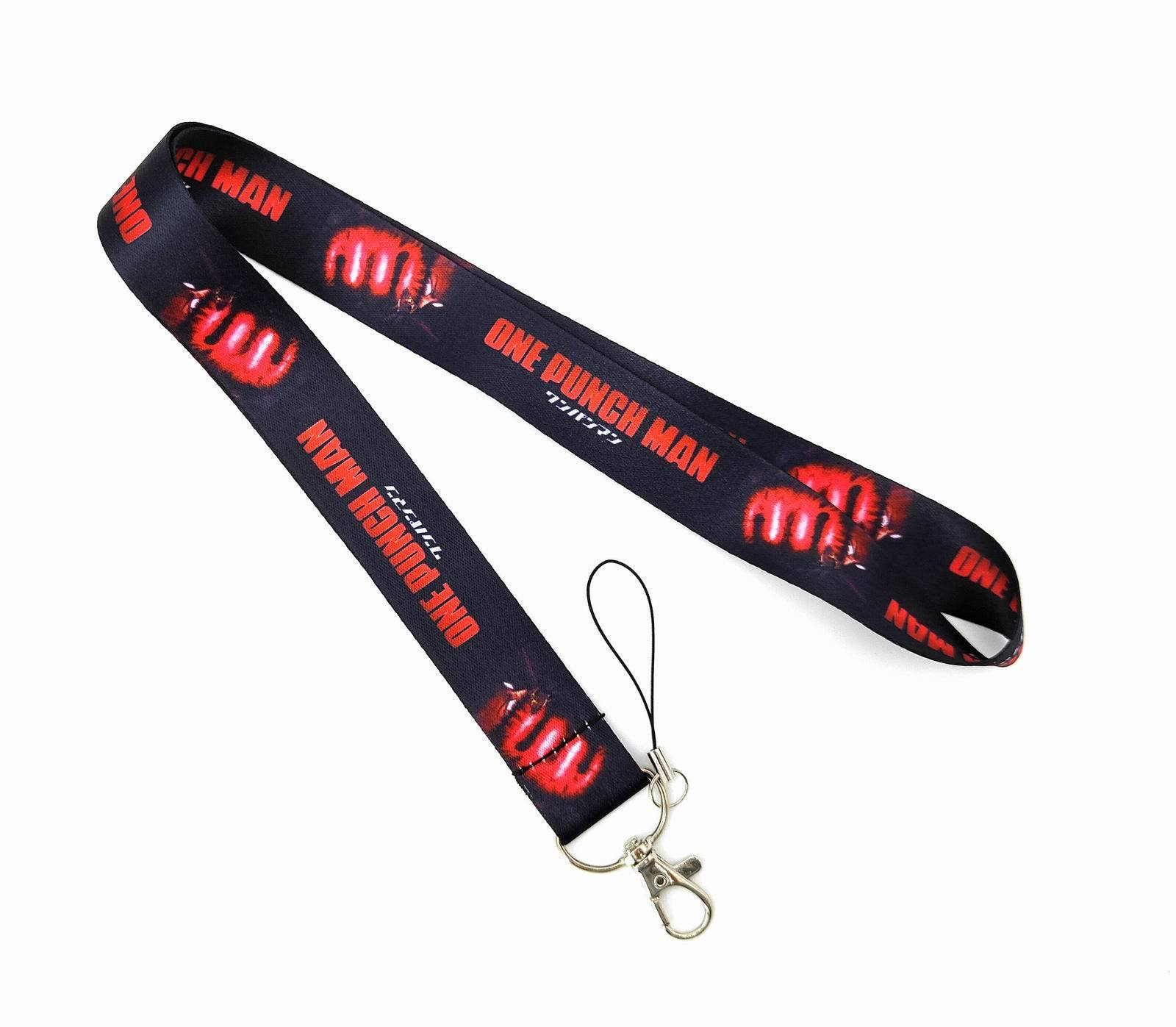 Promotional Gift Wholesale Cool Cartoon PUNCH-MAN Lanyards Printing Card Holder Phone Neck Strap Custom Logo Stain Lanyard Image 5
