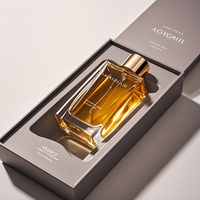 Bouteilles de parfum vides rechargeables en verre de 30ml, 50ml, 100ml, atomiseur avec boîte d'emballage cadeau
