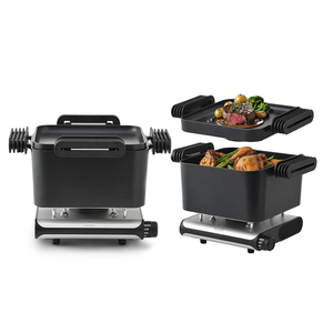 2-in-1 다기능 전기 냄비 & 그릴 바베큐 프라이팬 프라이팬 프라이팬 (가정 요리를 위한 분리형 접시 포함) - Product Image 4