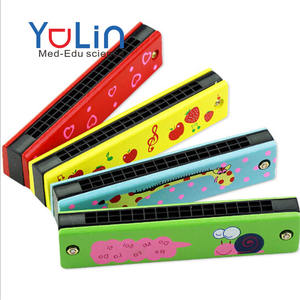 Instruments de musique éducatifs pour enfants Matériau en métal personnalisé Mini Harmonica chromatique Aides à l'apprentissage acoustique musical pour enfants - Product Image 1