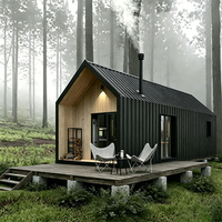 Kit de conception modulaire de luxe pour hôtel, maisonnette écologique moderne en forme de A, cabane, maisonnette, maison
