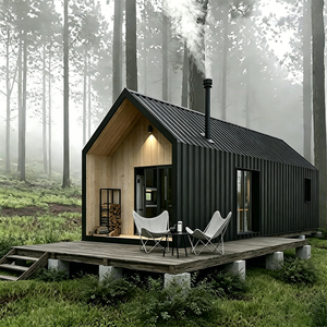 Casa Modular <span class=keywords><strong>de</strong></span> Lujo para Vivir, Diseño en Kit, Ecológica, Pequeña, Moderna, Tipo Cabaña - Product Image 1