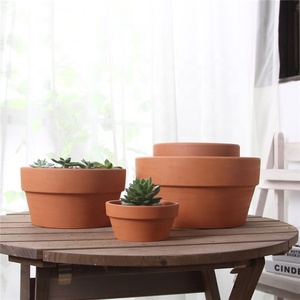 Pots de plantes en céramique terre cuite avec trou de drainage Mini conteneur pour <span class=keywords><strong>cactus</strong></span> succulent pour jardin domestique et plantes d'intérieur - Product Image 3