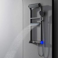 Olife Banos Salle de bain moderne 360 degrés Douche supérieure LED Affichage numérique Panneaux de douche thermostatiques Touches de piano Ensemble de douche pour salle de bain
