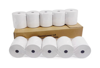 Papier thermique en gros MX Factory, grand rouleau, sans BPA, 100% pâte de bois, impression UV simple, 45-80 GSM, papier de caisse enregistreuse 80x80mm