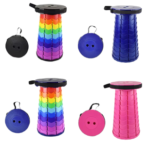 Tabouret <span class=keywords><strong>de</strong></span> camping arc-en-ciel certifié CE avec design pliable compact pour les voyages en plein air, <span class=keywords><strong>la</strong></span> plage, <span class=keywords><strong>la</strong></span> randonnée, le pique-nique et le jardin - Product Image 5