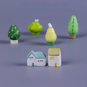 Micro-paesaggio KI Zhuojing Moss, casa delle fate <span class=keywords><strong>in</strong></span> stile freehand, artigianato <span class=keywords><strong>in</strong></span> resina, accessori decorativi fai da te, da tavolo - Product Image 3