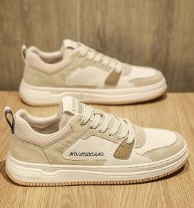 Zapatos Deportivos Casuales de Lona Transpirable con Suela Gruesa y Cierre de Cordones, Estilo Coreano para Hombre, Otoño/Invierno - Product Image 6