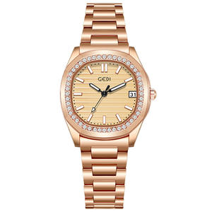 Nuevo reloj de mujer elegante con diamantes, calendario, acero inoxidable, resistente al agua, reloj de cuarzo. - Product Image 1