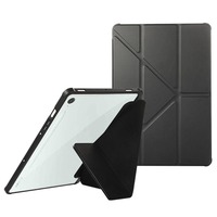 Usine En Gros PU Cuir Acrylique Clair Retour Shell Y Fold Stand Smart Tablet Cover Case pour Samsung Tab A9 Plus S9 S9 FE S10