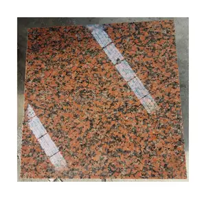 G562红色花岗岩石材地板砖铺路石