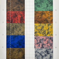 Cuir synthétique PVC imperméable et résistant à l'abrasion, motif abstrait imprimé spécial, 0,6-1,0 mm, pour trousses, sacs et cahiers