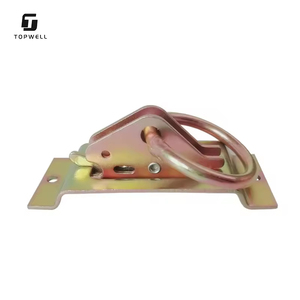 Topwell 2" Attache de fixation robuste E-Track avec joint torique, résistance à la rupture de 4100 lb, crochet de fixation de cargaison en acier <span class=keywords><strong>pour</strong></span> camion, remorque, fourgonnette - Product Image 2