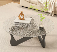 Tables basses, table basse moderne de luxe, table basse ronde moderne d'intérieur, table basse en bois faite à la main, meubles de salon en gros