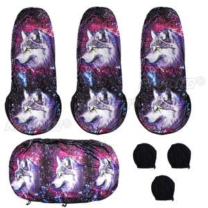 7 housses de siège de voiture 3D en forme de loup, plus épaisses, universelles, protection intégrale, coussin élastique, accessoires intérieurs pour voiture - Product Image 2