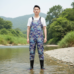 Cuissardes <span class=keywords><strong>de</strong></span> pêche en PVC imperméables avec bottes intégrées pour adultes, hommes et femmes, pour la <span class=keywords><strong>chasse</strong></span> en extérieur - Product Image 1
