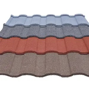 High Quality Modern Bond Stone Coated Metal Roofing Tiles Colorful Steel and Aluminum Waterproof & Fireproof for Villas