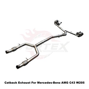 Vortex Smart-Valve Controlled Stainless Steel <b>Exhaust</b> Assembly For Mercedes-Benz AMG C43 W205 2016-2023 - Product Image 3