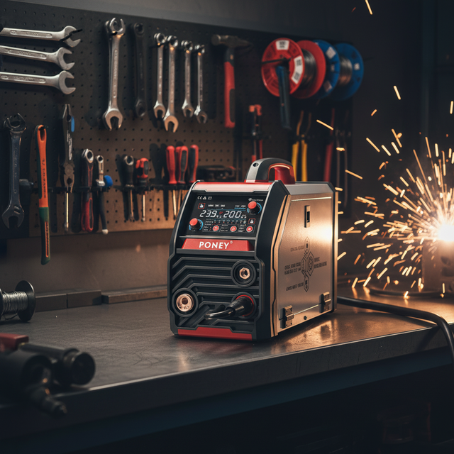 Hot Sales MIG 200 PRO Semi-automatic 220V Digital IGBT 200A Gasless MIG TIG MMA Welding 5-in-1 Machine