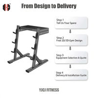 Estante para Almacenamiento de Platos con Bandeja Superior para Pesas, Ganchos Laterales Dobles, Base de Acero Reforzada, Resistente, para Equipos de Gimnasio Comercial