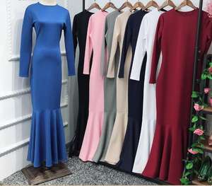 Nuevo Vestido Abaya Musulmán, Vestidos Islámicos de Manga Larga para Mujer Turca, Túnica Ajustada, Caftán Árabe Marroquí, Oración del Ramadán - Product Image 3