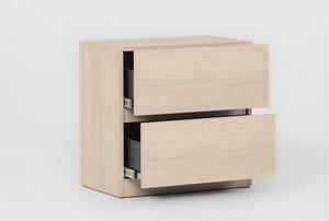 Ensembles de chambre à coucher contemporains en 3 pièces de couleur naturelle avec cadre de <span class=keywords><strong>lit</strong></span> en bois, commode et table de chevet pour la maison, l'hôtel, l'appartement - Product Image 5