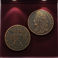 Moneda de 30 Peniques de Irlanda de 1689 - James II (Moneda de Gran Denominación) - Monedas Conmemorativas de Estilo Antiguo, Regalos, Decoración del Hogar