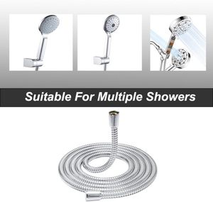Manguera Flexible de Acero Inoxidable Plateado de Estilo Moderno para Baño, Longitud de 1.5m/2m, Diámetro Interior de 1/2, Fácil Instalación, 300 psi, 3 Años de Garantía - Product Image 4