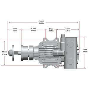 RCGF 15cc <span class=keywords><strong>RE</strong></span> سلسلة ستينجر RC اثنين الأشواط التحكم عن بعد ثابت الجناح محرك البنزين - Product Image 4