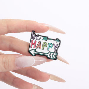 Pin esmaltado con flecha colorida, broche de estilo de dibujos animados, mochila, insignia de solapa, regalo de joyería para niños y amigos - Product Image 4