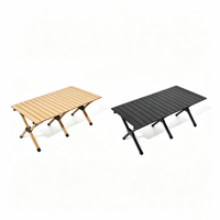 Table pliante moderne, portable, légère, en acier au carbone, imperméable et durable pour le camping, les pique-niques, la plage, la terrasse et les marchés.